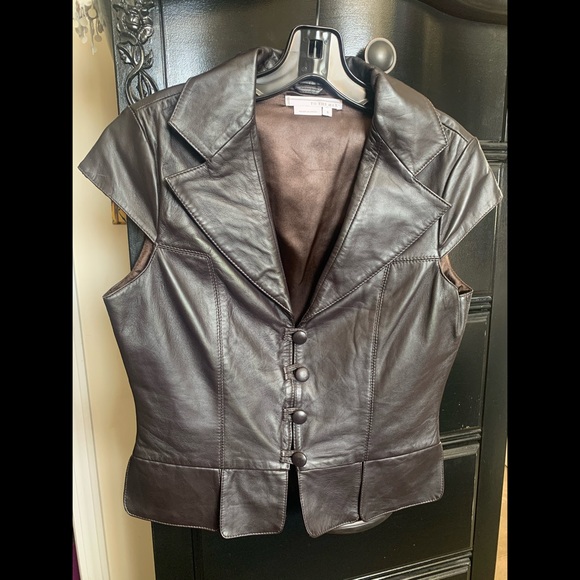 Leather Jacket Top - Picture 1 of 3